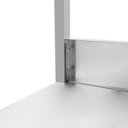 Stół ze zlewem PREMIUM - 1600x600x970mm - z półką - 1-komorowy komora po lewej stronie