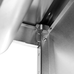 Stół ze zlewem ECO - 1600x600x970mm - z półką - 1-komorowy komora po prawej stronie