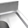 Stainless Steel Commercial Sink Unit PREMIUM - 800x700mm - with Single Bowl Centre - with Undershelf - with Upstand