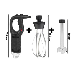 Blender ręczny włącznie z ramieniem miksującym 250mm & trzepaczką - 450 W - 1 prędkość