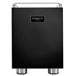 Ekspres do kawy kolbowy „Mini” – 1 grupa – 1,2 kW – z dyszą do spieniania mleka i funkcją gorącej wody – czarny