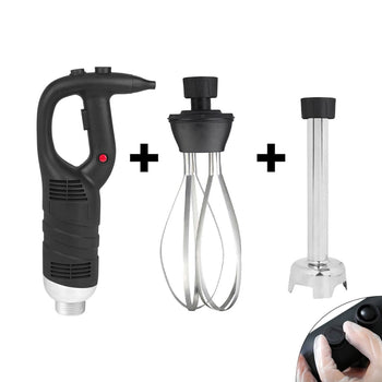 Blender ręczny włącznie z ramieniem miksującym 250 mm i trzepaczką - 450 W - Bezstopniowa regulacja prędkości - Prime Gastro