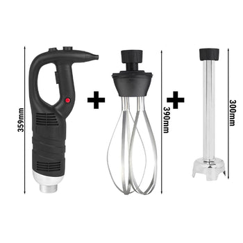 Blender ręczny włącznie z ramieniem miksującym 300 mm i trzepaczką - 450 W - płynna regulacja prędkości - Prime Gastro