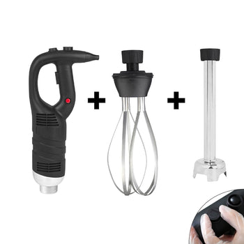 Blender ręczny włącznie z ramieniem miksującym 300 mm i trzepaczką - 450 W - płynna regulacja prędkości - Prime Gastro