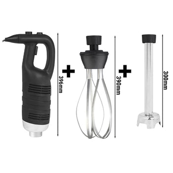 Blender ręczny włącznie z ramieniem miksującym 300 mm i trzepaczką - 650 W - płynna regulacja prędkości - Prime Gastro