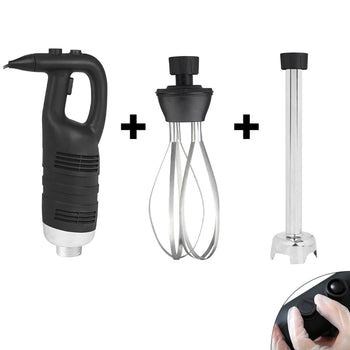 Blender ręczny włącznie z ramieniem miksującym 400 mm i trzepaczką - 650 W - płynna regulacja prędkości - Prime Gastro