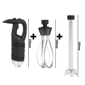 Blender ręczny włacznie z ramieniem miksującym 500 mm i trzepaczką - 850 W - płynna regulacja prędkości - Prime Gastro