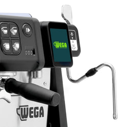 WEGA | Polar – Ekspres do kawy kolbowy – 2 grupy – 5,2 kW – z licznikiem porcji – ekran dotykowy – czarny