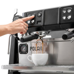 WEGA | Polar – ekspres do kawy z portafiltrem – 3 grupy – 6,9 kW – z licznikiem porcji – ekran dotykowy – stal nierdzewna
