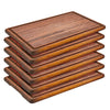 (6 szt.) Deska do steków – drewno iroko – 400 x 250 mm