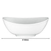 (4 szt.) SELTMANN WEIDEN | Miska do zupy – owalna – 160 x 135 mm – biała