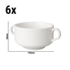 (6 szt.) Bulionówka Mammoet BUDGETLINE – porcelana – 300 ml – biała