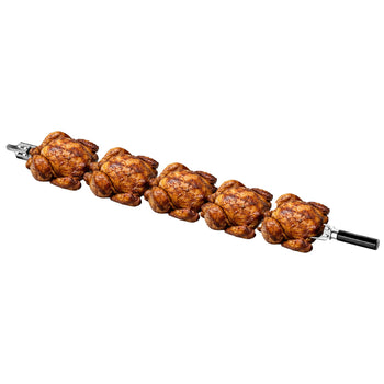 Sztyca w kształcie V do rożen/hahnchengrilli ze stali nierdzewnej - 1025x45x35mm - 1kg - do grill do kurczaków - kompatybilny z GM, HGEM & EM