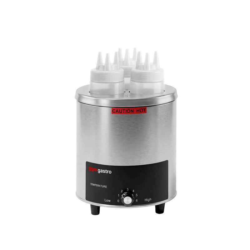 Podgrzewacz do sosów - 550W - 3x1L - do sera i czekolady - z butelkami