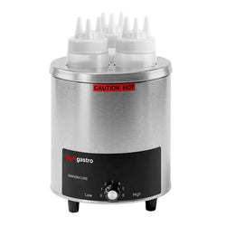 Podgrzewacz do sosów - 550W - 3x1L - do sera i czekolady - z butelkami
