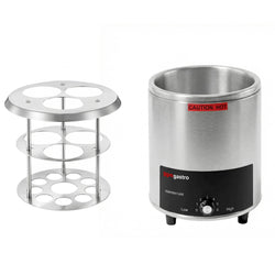 Podgrzewacz do sosów - 550W - 3x1L - do sera i czekolady - z butelkami