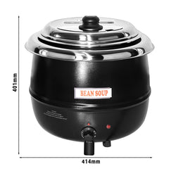 Podgrzewacz do zup – 13 L – czarny