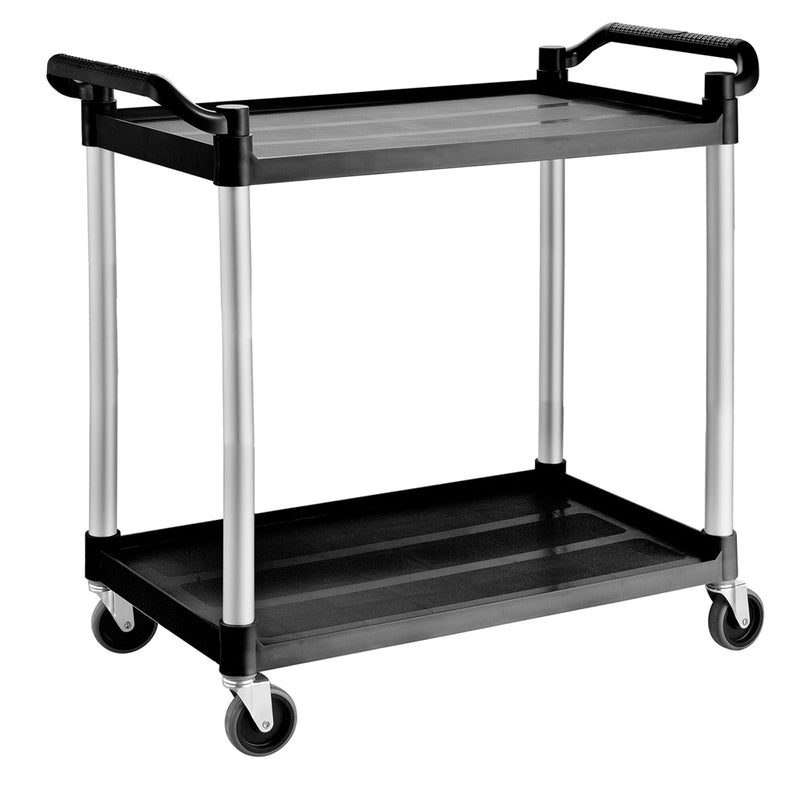 Wózek do serwowania z tworzywa sztucznego - 1020x490 mm - z 2 półkami do przechowywania