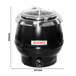 Podgrzewacz do zup – 10 L – czarny