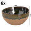 (6 szt.) Miska WISTERIA – Ø 110 mm – zielono-beżowa