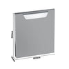 Stainless Steel Hinged Door for Base Cabinet - Lorenzo 700 & 900 - 400x40x500mm - Hinge Right