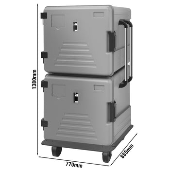 Thermobox - GN 2/1 - Frontlader - 2x180 Liter - beheizt - Prime Gastro