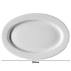 (12 szt.) PERA - Talerz płytki - Porcelana - 350x350mm - Biały
