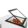 Countertop Ice Cream Display Freezer - 670mm - Static cooling - for 3 x 5 litres Napoli pans - White - hinged glass lid