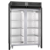 Commercial Upright Freezer PREMIUM - GN 2/1 - 1400L - with 2 doors & Rails & support grids