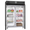 Commercial Upright Freezer PREMIUM - GN 2/1 - 1400L - with 2 doors & Rails & support grids