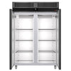 Commercial Upright Freezer PREMIUM - GN 2/1 - 1400L - with 2 doors & Rails & support grids