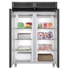 Commercial Upright Freezer PREMIUM - GN 2/1 - 1400L - with 2 doors & Rails & support grids