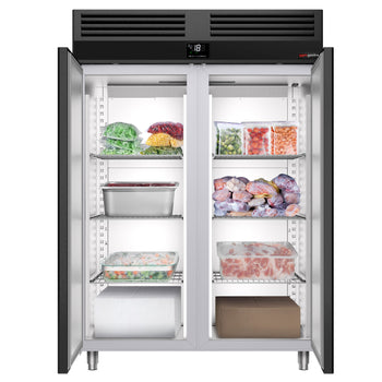 Zamrażarka ze stali nierdzewnej PREMIUM - GN 2/1 - 1400 litrów - z 2 drzwiami - Prime Gastro