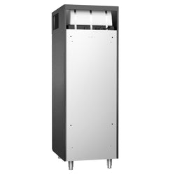 Szafa mroźnicza ze stali nierdzewnej PREMIUM - GN 2/1 - 700L - 700x810mm - 1 drzwi; przeszklona - chłodzenie wentylowane; samozamykające drzwi - Anthrazit