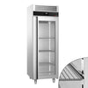 Commercial Upright Freezer Stainless steel PREMIUM - GN 2/1 - 700L - with 1 glass door