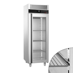 Zamrażarka ze stali nierdzewnej PREMIUM - GN 2/1 - 700 litrów - z 1 szklanymi drzwiami