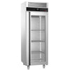 Commercial Upright Freezer Stainless steel PREMIUM - GN 2/1 - 700L - with 1 glass door