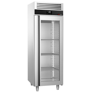 Zamrażarka ze stali nierdzewnej PREMIUM - GN 2/1 - 700 litrów - z 1 szklanymi drzwiami - Prime Gastro