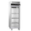 Commercial Upright Freezer Stainless steel PREMIUM - GN 2/1 - 700L - with 1 glass door