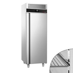 Szafa mroźnicza PREMIUM – stal nierdzewna – GN 2/1 – 700 L – z 1 drzwiami – z izolacją 60 mm