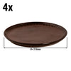 (4 sztuki) BAMA COPPER – talerze – płaskie – Ø 210 mm – miedź