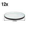 (12 szt.) Talerz płaski COSMIC – Ø 200 mm – biało-czarny