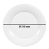 (6 szt.) SELTMANN WEIDEN | Talerz płaski – Ø 210 mm – biały