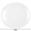 (2 szt.) SELTMANN WEIDEN | Talerz płaski – owalny – 340 x 301 mm – biały