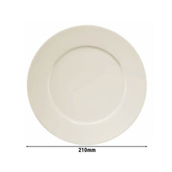 (12 szt) PERA Kremowy - talerz płaski - Ø 21 cm