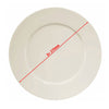 (24 szt.) Talerz płaski PERA – porcelana – Ø 270 mm – kremowy