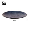 (5 sztuk) KIRYU – talerz – płaski – Ø 255 mm – niebieski