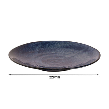 (10 sztuk) KIRYU - Talerz płaski - Ø 25,5 cm - niebieski - Prime Gastro