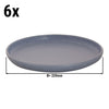 (6 szt.) Talerz płaski SANDY LOAM – Ø 220 mm – niebieski