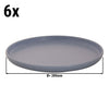 (6 szt.) Talerz płaski SANDY LOAM – Ø 280 mm – niebieski